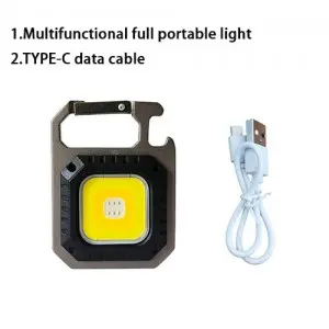 Fast Charging Pocket COB Torch Light Mini Led Keychain Flashlight