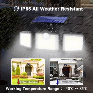 Outdoor remote control waterproof automatic induction solar lamp