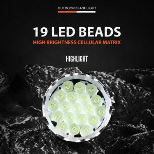 WS502 High Brightness Aluminum Rechargeable Waterproof LED Flashlight