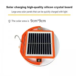 High power replaceable battery household emergency solar lamp