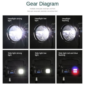 W5111 Outdoor Light – Solar & USB, P90, 6000mAh, Emergency Use