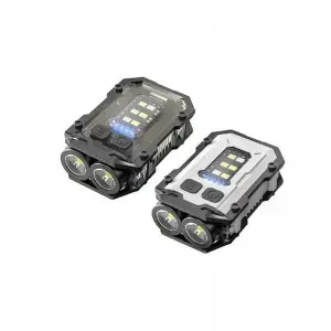 Mini keychain with magnetic suction and multifunctional rechargeable LED flashlight at the bottom