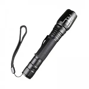 Aluminum multifunctional variable zoom LED tactical flashlight
