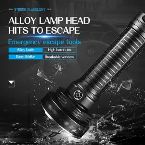 Super Bright Aluminum Alloy EDC Portable Rechargeable LED Flashlight