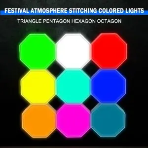 Holiday interior decoration LED Touch switch cellular RGB string lamp