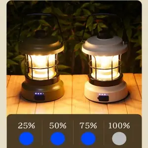 C-type outdoor portable retro tent light fixture waterpr camping light