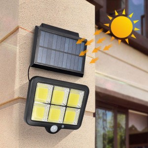 Solar gate light Security Lamps COB LED Induction Sensor solar light