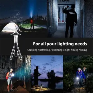 Mini Flashlight Waterproof Magnet Lantern with Tripod Camping Light