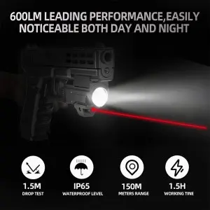 Aluminum laser sight pistol accessories flashlight