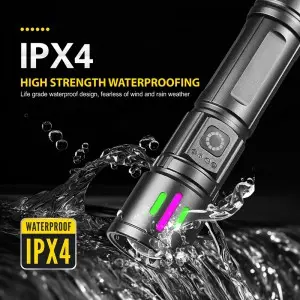 WS630 Rechargeable Zoom Portable Aluminum Alloy Electric Display Flashlight