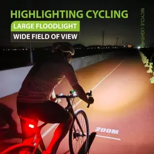 Factory direct sale aluminum alloy high brightness bicycle headlight