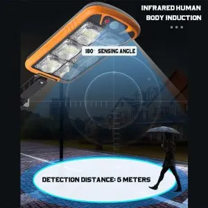 Outdoor LED Solar Home Garden High Quality Human Body Sensor With Remote Control Wall Light