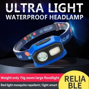 Outdoors High Power  COB LED Charging Head Lamp Emergency Headlight Night Running  Headlamp