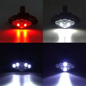 high power rechargeable headlights 5LED USB charging COB strong headlamp