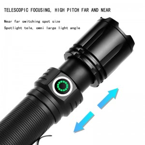 Ultra light aluminum portable floodlight long range rechargeable flashlight