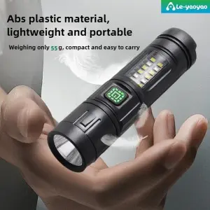 Multifunctional Mini Strong Light Rechargeable Flashlight – Seven Light Modes