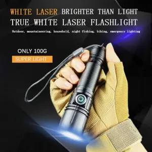 Ultra light aluminum portable floodlight long range rechargeable flashlight
