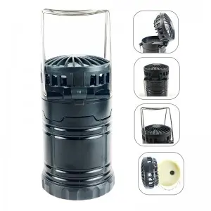 Two in one multifunctional outdoor fan battery LED camping light