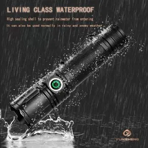 Ultra light aluminum portable floodlight long range rechargeable flashlight