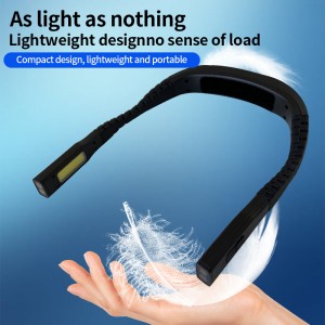 LED waterproof charging fashionable running neck reading light