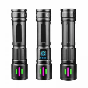 WS630 Rechargeable Zoom Portable Aluminum Alloy Electric Display Flashlight