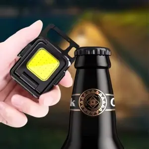 Compact keychain light suitable for camping and emergency situations