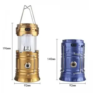 preferential LED Tent Lantern USB Solar Energy Rechargeable Camping Light