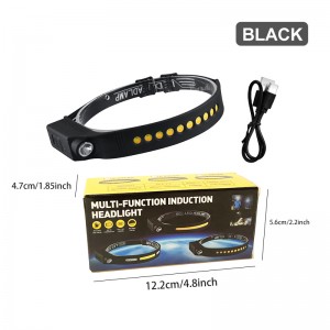 Motion Sensor COB LED Charging Night Fishing Cycling Head Light