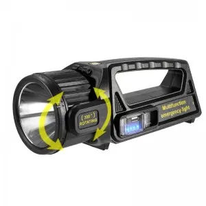 Emergency Hand Lamp LED Rechargeable Solar Cob Searchlight Flashlight