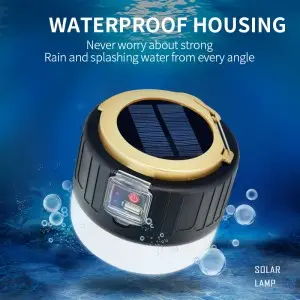 Solar charging USB emergency waterproof light bulb camping light