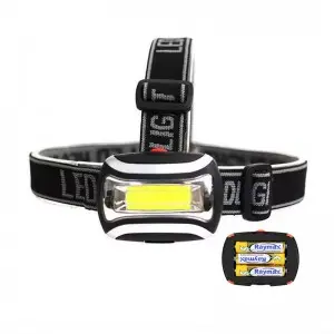 Mini 3W Cob Camping 3AAA Dry Battery Super Bright Sports Headlamps