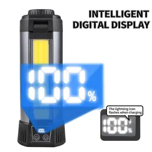 Multi-Power Rechargeable Work Lights Series – COB & Dual Bulb Modes, USB Output & Extendable Tripod