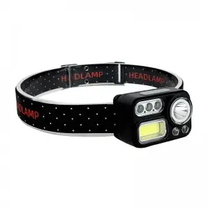Sensor COB multifunctional waterproof 8-mode LED headlights