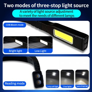 LED waterproof charging fashionable running neck reading light