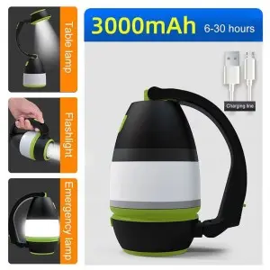 Multifunctional foldable USB desk light camping light