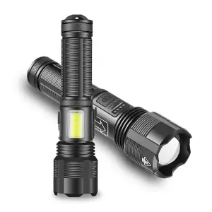 SQ-Z3 Series 600LM Aluminum Flashlight: Base & Tactical (Dual Light/5 Modes)