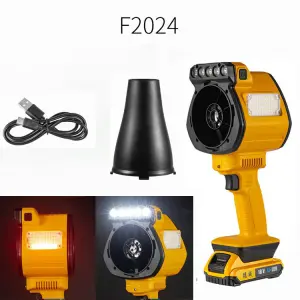 DualForce Pro Series: 12V Turbo Blower & Multi-Mode LED Work Light , 1000W Cordless Outdoor Power Tool