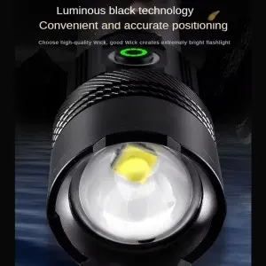 5 led modes Type-C portable zoom outdoor emergency flashlight