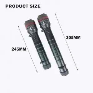 Zoom high-power rechargeable remote 2D 3D battery flashlight