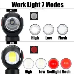 KXK06 Multifunctional Rechargeable 360-Degree Infinitely Rotatable Work Light