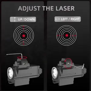 Aluminum laser sight pistol accessories flashlight