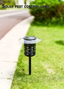 Solar powered mosquito repellent color lighting holiday courtyard lights