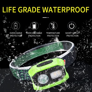 Outdoors High Power  COB LED Charging Head Lamp Emergency Headlight Night Running  Headlamp