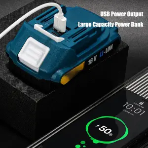 W8128 Series Work Lights – 6500-15000mAh Battery, 4-Level Brightness & Tool-Free Rotation