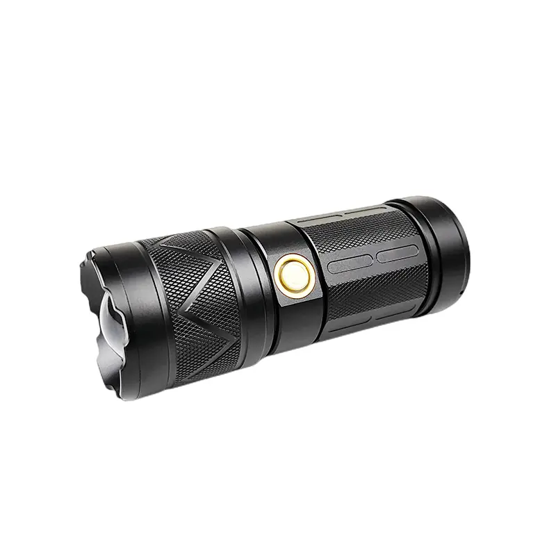 camping outdoor waterproof sturdy long battery life rechargeable flashlight (1)