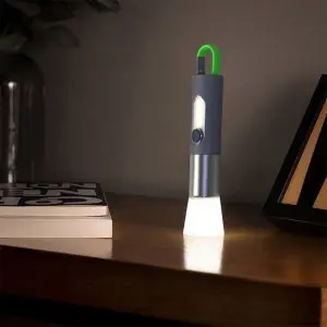 Multi functional, scalable, variable focus, rechargeable and suspended LED flashlight