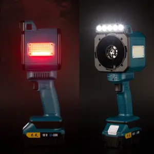 DualForce Pro Series: 12V Turbo Blower & Multi-Mode LED Work Light , 1000W Cordless Outdoor Power Tool