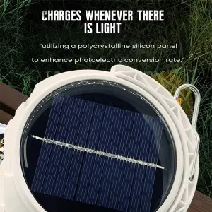 Solar LED lantern USB charging with 5 lighting modes Mobile camping light