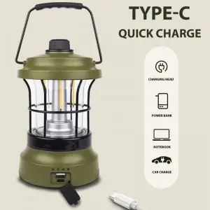 C-type outdoor portable retro tent light fixture waterpr camping light