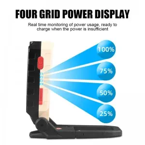 Portable COB rechargeable foldable  with magnetic suction work light